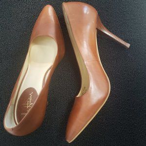 Cole Haan Nike Air Brown Leather 3.5in Heels 7.5B